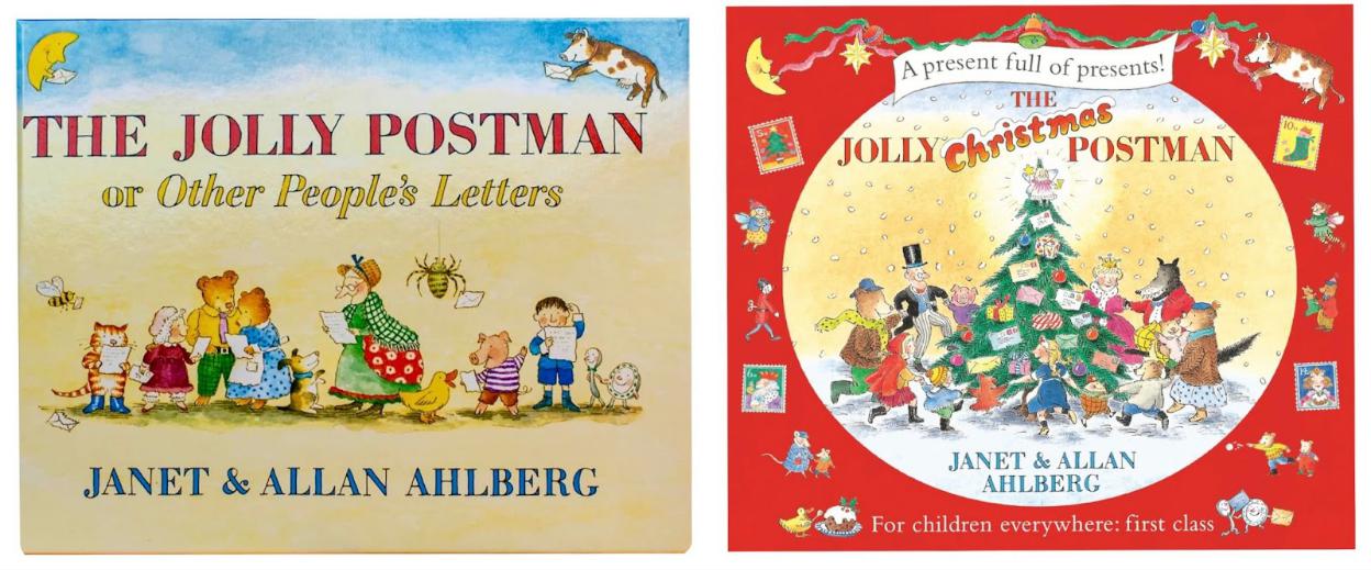 Two books about children 's letters and the jolly christmas postman.